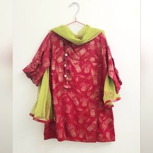 Toddler girl Pakistani dress Size 3-4T